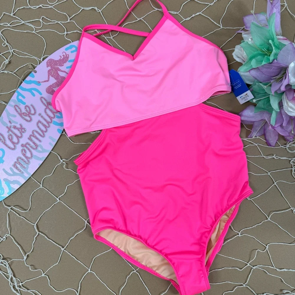 ☀️NEON CUT OUT ONE PIECE SWIMSUIT